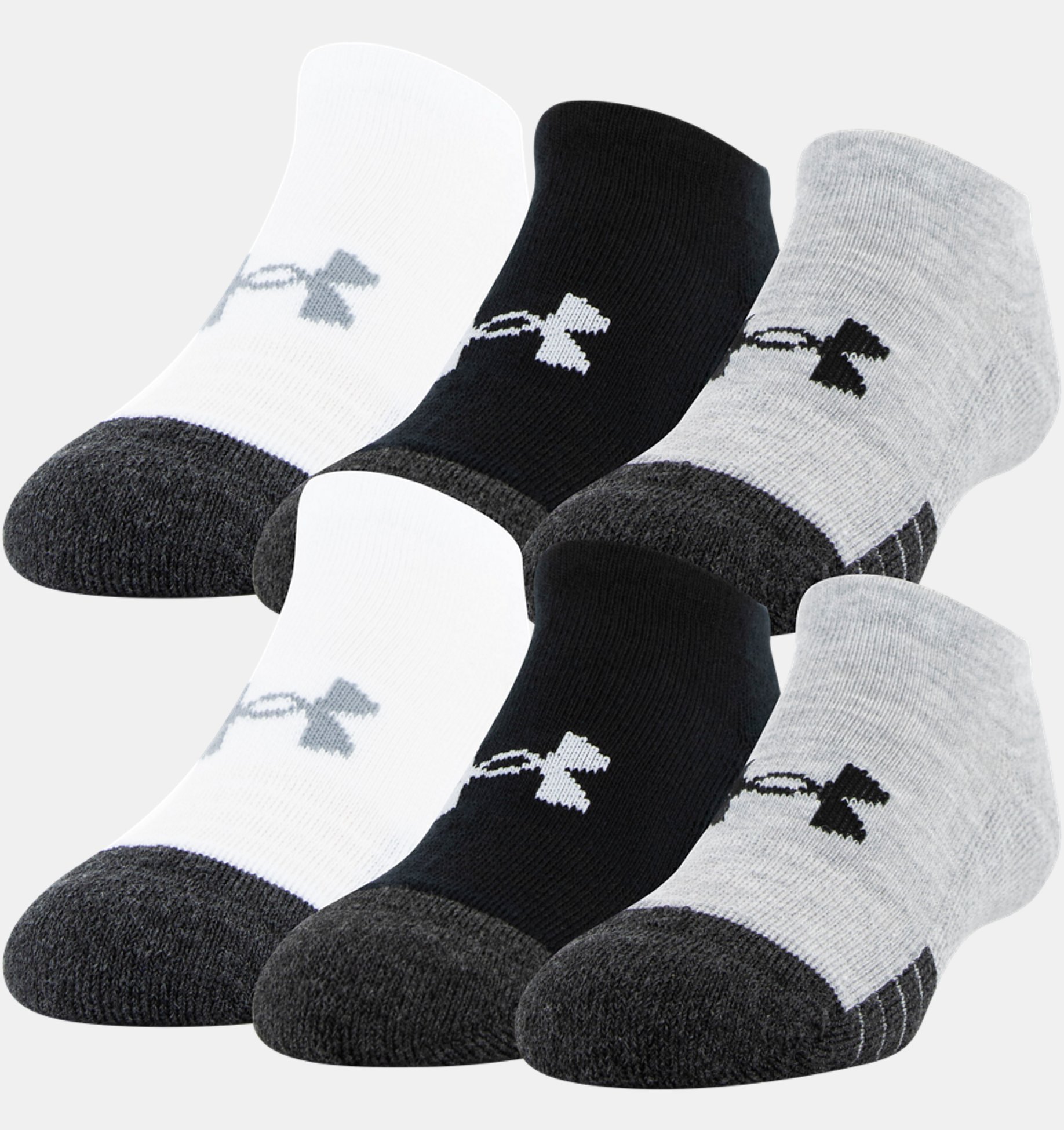 Under Armour Youth Performance Tech No Show Socks 3-Pairs 